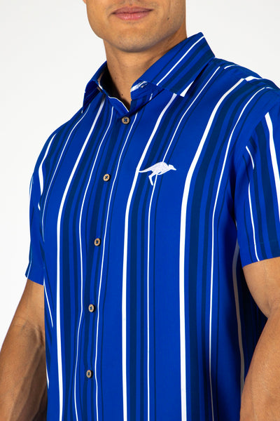 North Melbourne Kangaroos AFL Footy Mens Adults Sorrento Rayon Party Shirt