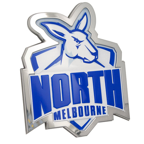 North Melbourne Kangaroos 3D Peel-N-Stick Chrome Car Badge Decal Coated Auto Sticker