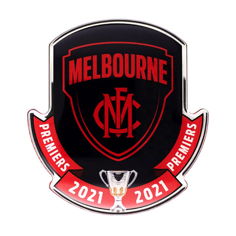 Melbourne Demons AFL 2021 Premiership Chrome Logo Decal Sticker