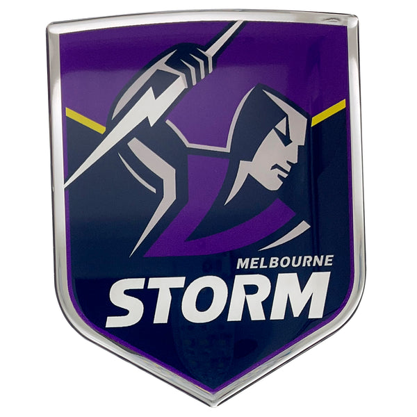 Melbourne Storm NRL Premium Chrome Logo Decal Sticker