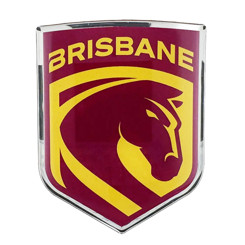 Brisbane Broncos NRL Premium Chrome Logo Decal Sticker