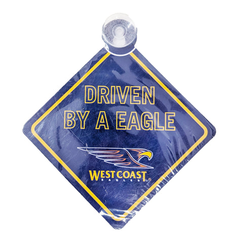 West Coast Eagles Car Sign