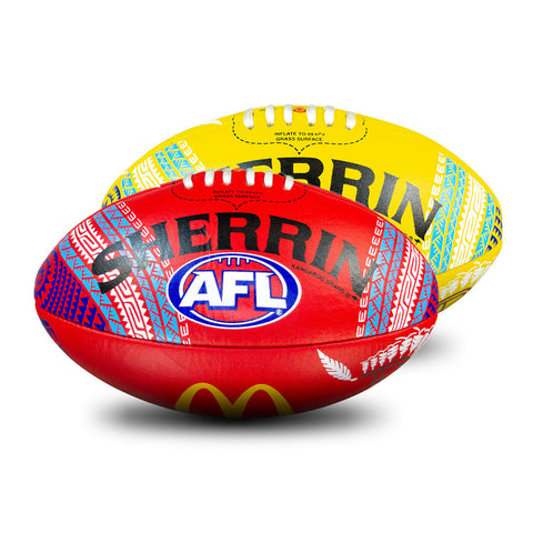 Sherrin 2024 SDNR Leather Replica Game Football size 5