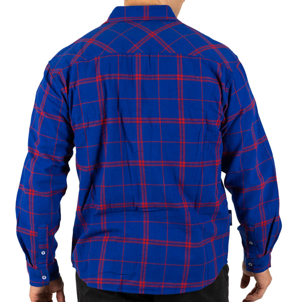 Newcastle Knights NRL Mens Adults Mustang Flannel Shirt