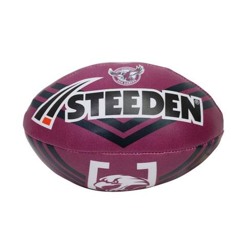 Manly Sea Eagles NRL Steeden Supporter Sponge Ball 6 inch