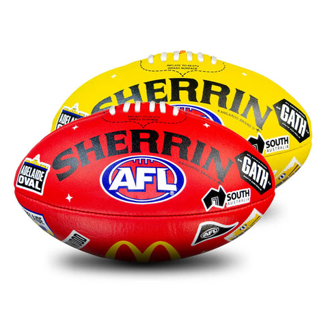 Sherrin AFL Gather Round Leather Replica Game Football size 5