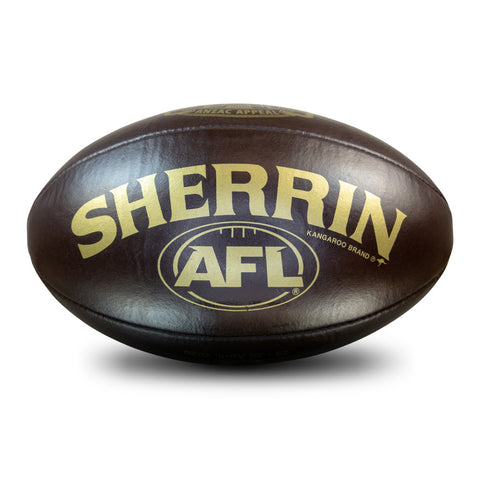 AFL Sherrin Anzac 2026 Brown Leather Ball size 5