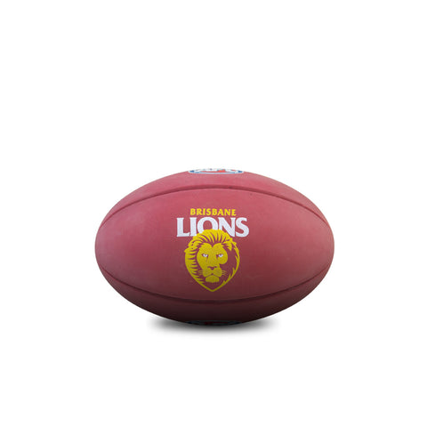 Brisbane Lions Sherrin AFL High Bounce Footy 11cm