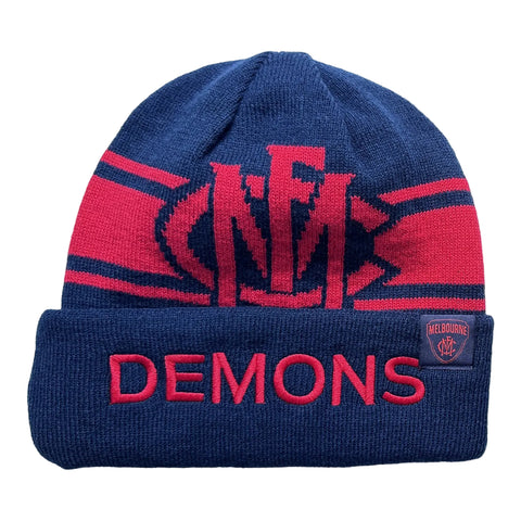 Melbourne Demons AFL Mens Reversible Transform Beanie