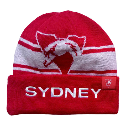 Sydney Swans AFL Mens Reversible Transform Beanie