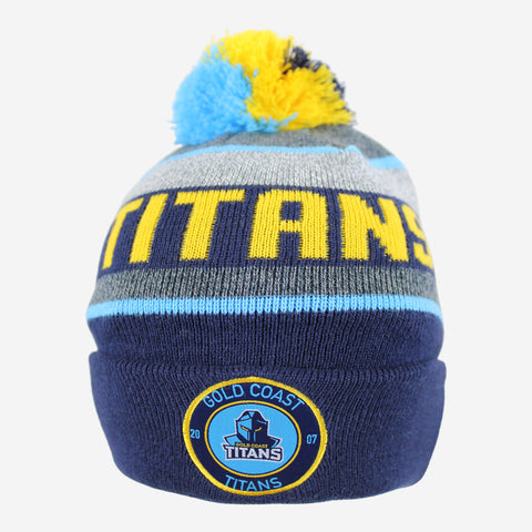 Gold Coast Titans NRL Tundra Pom Pom Beanie