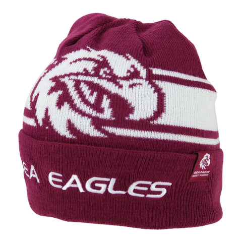 Manly Sea Eagles NRL Mens Reversible Transform Beanie