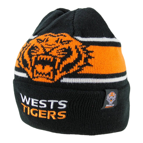 Wests Tigers NRL Mens Reversible Transform Beanie