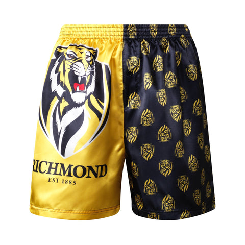 Richmond Tigers Youths Kids Satin Boxer Shorts