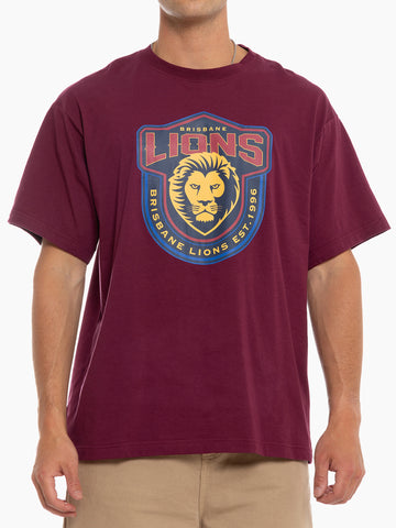 Brisbane Lions Mens Adults Supporter Tee