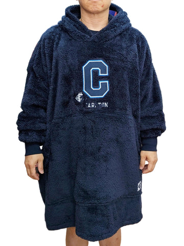 Carlton Blues Flanket Sherpie Over Sized Blanket Hoodie