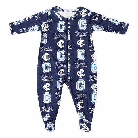 Carlton Blues Baby Infant Coverall Romper Onesie