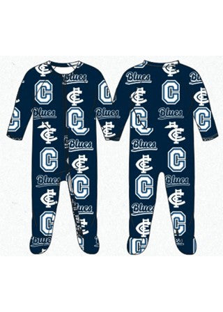 Carlton Blues Baby Infant Coverall Romper Onesie