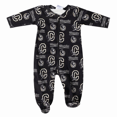 Collingwood Magpies AFL Baby Infant Coverall Romper Onesie