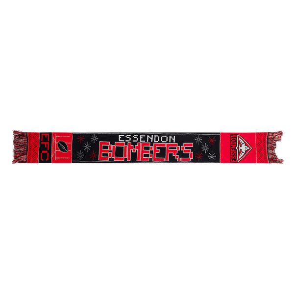 Essendon Bombers Mens Adults Winter Wonderland Ugly Scarf