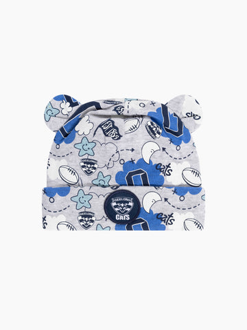 Geelong Cats Baby Infant Cloud Beanie