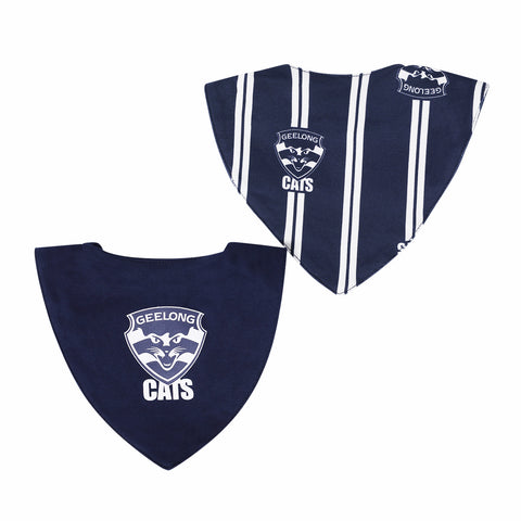 Geelong Cats AFL Baby Bandana Dribble Bibs - 2 Pack