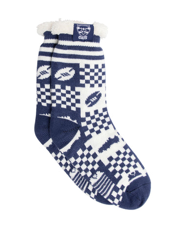 Geelong Cats Sherpa Fleece Socks