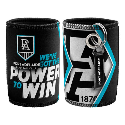 Port Adelaide Power Can Cooler with Bottle Opener