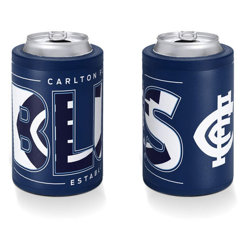 Carlton Blues Insulated Can Cooler with Lid