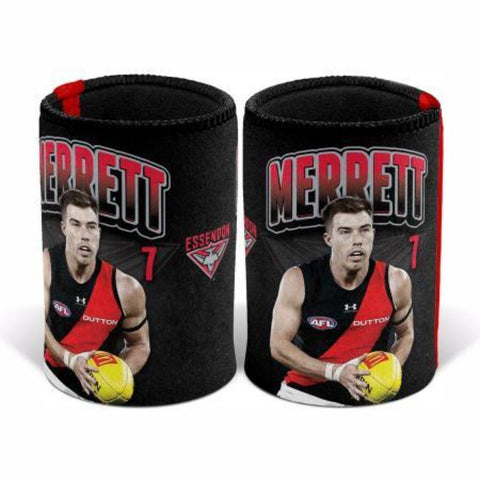Essendon Bombers Player Can Cooler Zach Merrett Stubby Holder