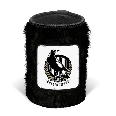 Collingwood Magpies Fluffy Can Cooler Stubby Holder