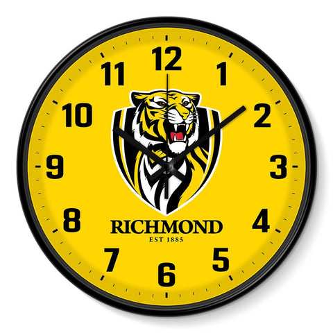 Richmond Tigers 30cm Team Logo Wall Clock