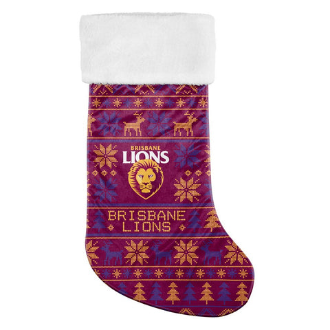 Brisbane Lions Jumbo Christmas Stocking