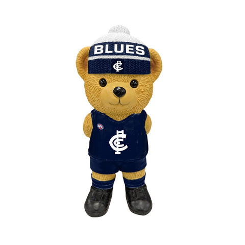 Carlton Blues AFL Resin Bear Statue 22cm