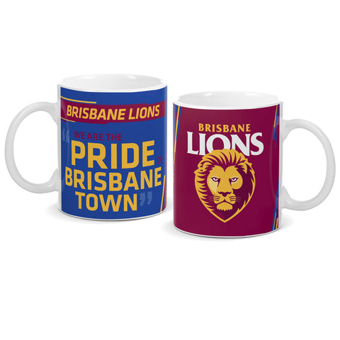Brisbane Lions Logo and Song Mug