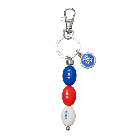 Western Bulldogs AFL 3 Ball Charm Keyring
