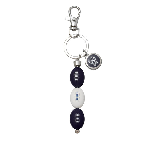 Geelong Cats AFL 3 Ball Charm Keyring