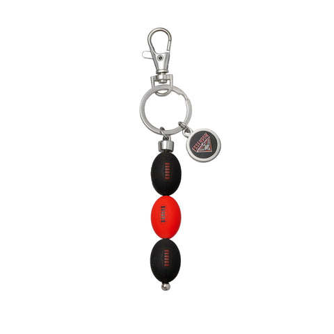 Essendon Bombers AFL 3 Ball Charm Keyring