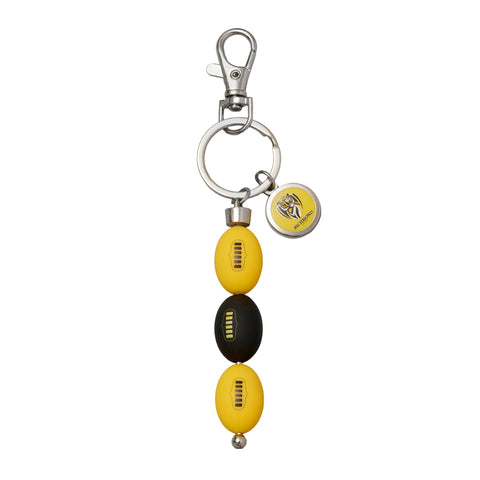 Richmond Tigers AFL 3 Ball Charm Keyring