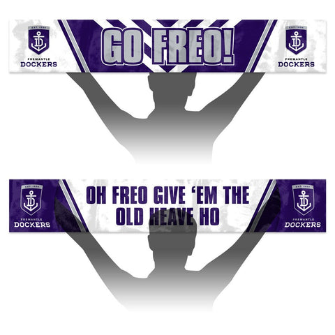 Fremantle Dockers Banner Flag 133 x 20cm