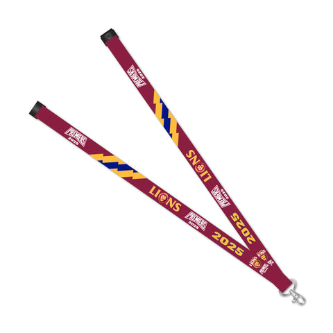 PREORDER - Brisbane Lions 2025 Premiers Premiership Logo Lanyard