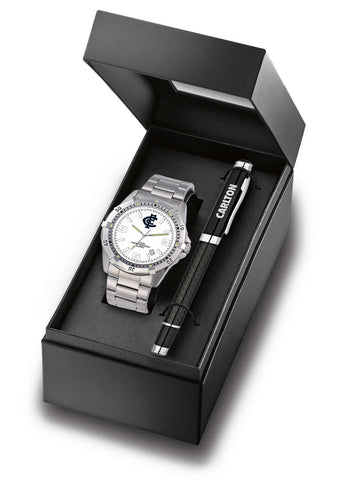 Carlton Blues Watch and Pen Gift Pack Set