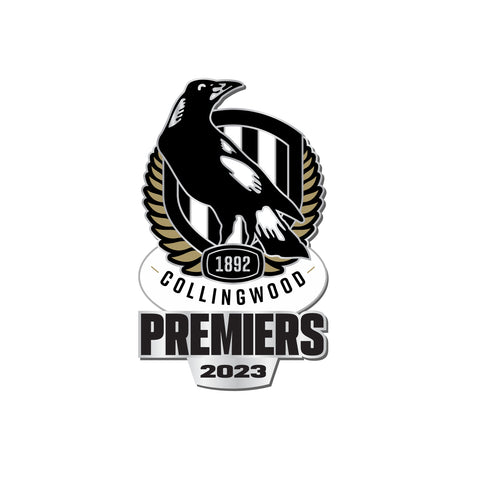 Collingwood Magpies 2023 Premiers Premiership Logo Pin