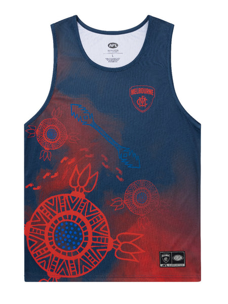 Melbourne Demons Mens Adults Indigenous Training Singlet