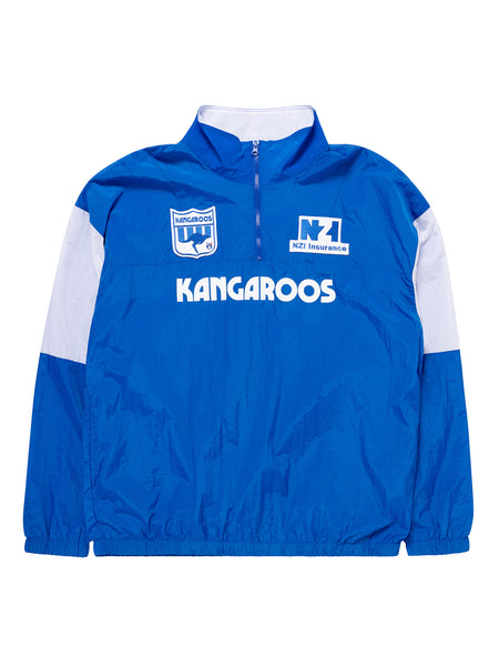 North Melbourne Kangaroos Mens Adults Throwback Windbreaker Pullover Jacket