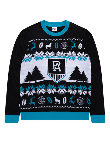 Port Adelaide Power Mens Adults Winter Knit Sweater