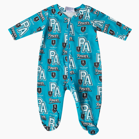 Port Adelaide Power AFL Baby Infant Coverall Romper Onesie