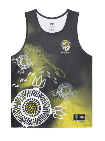 Richmond Tigers Mens Adults Indigenous Training Singlet