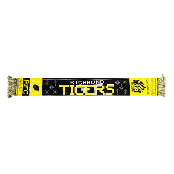 Richmond Tigers Mens Adults Winter Wonderland Ugly Scarf