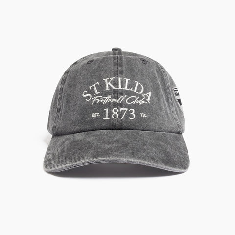 St Kilda Saints Mens Adults Acid Wash Dad Cap
